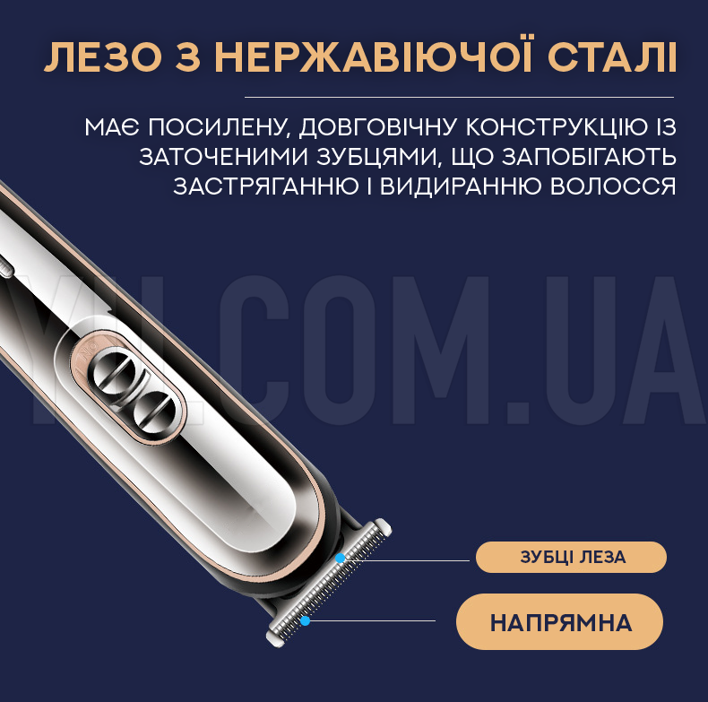 Машинка для стрижки RAF R4008 з 3 насадками Машинка для стрижки RAF R4008 з 3 насадками